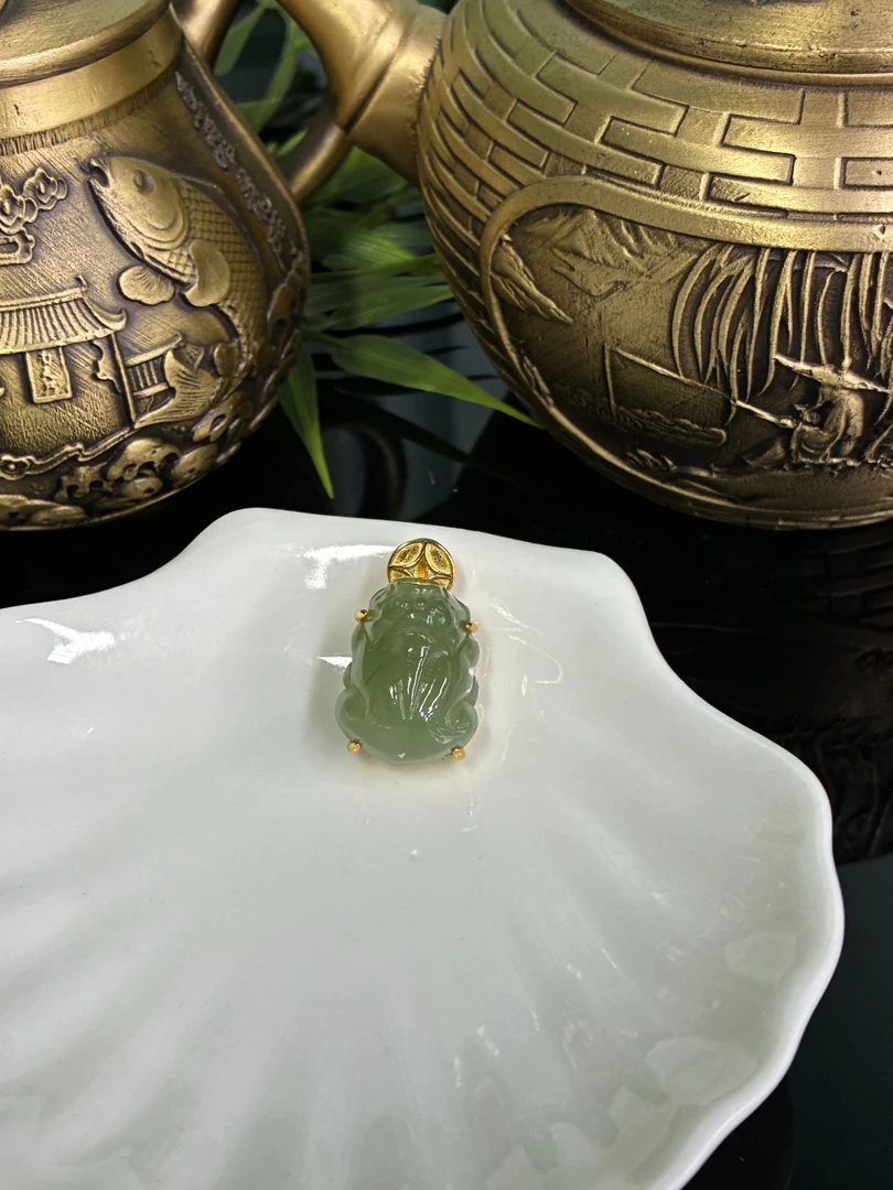 和田玉貔貅吊坠【小北质检】ZJH02Z35多样性发一19*14.5*11.5