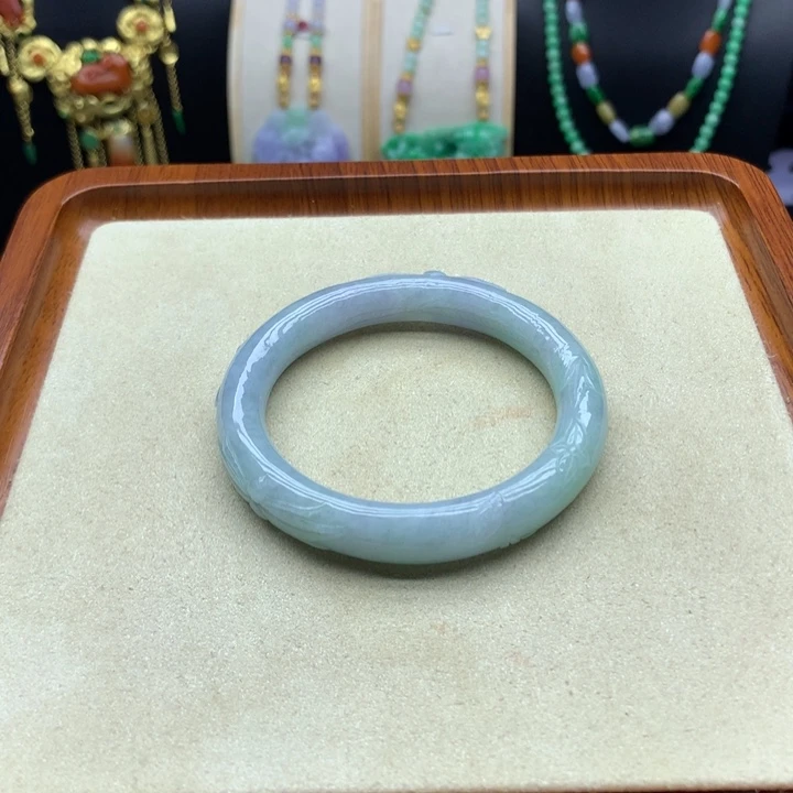 翡翠未镶嵌手镯翡翠手镯58
