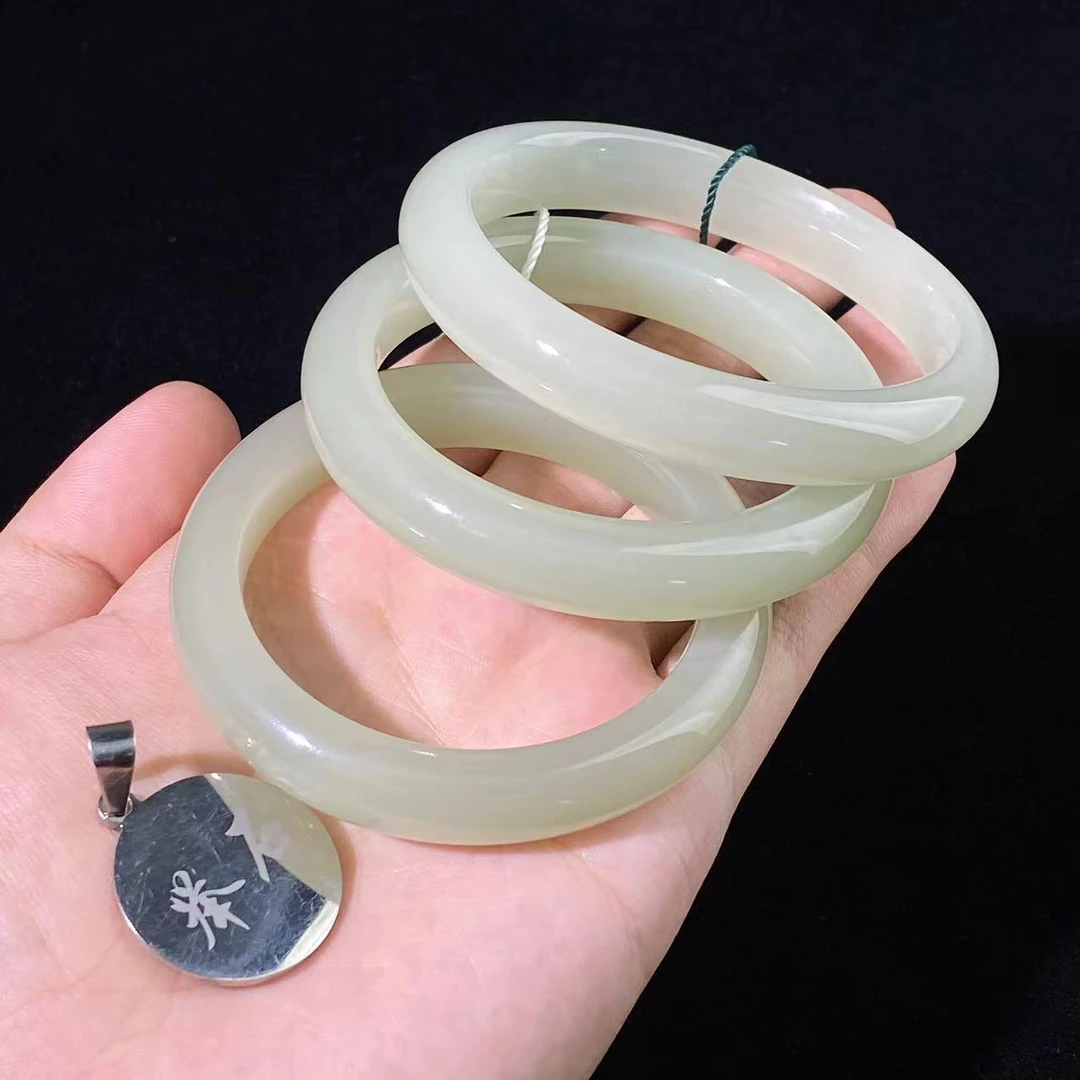 【浩克五周年庆典】TH0712-693-66和田玉手镯（一件/多样性发/自选）Y