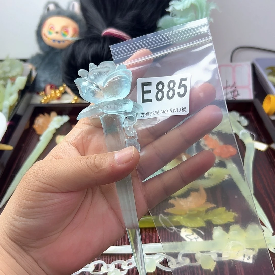 合金蛇纹石玉发饰天**乐