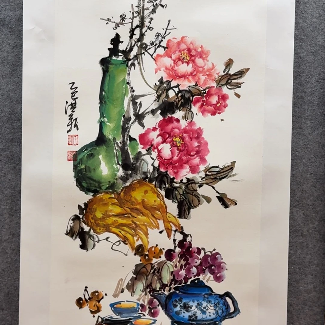 国画三尺作品花鸟画
