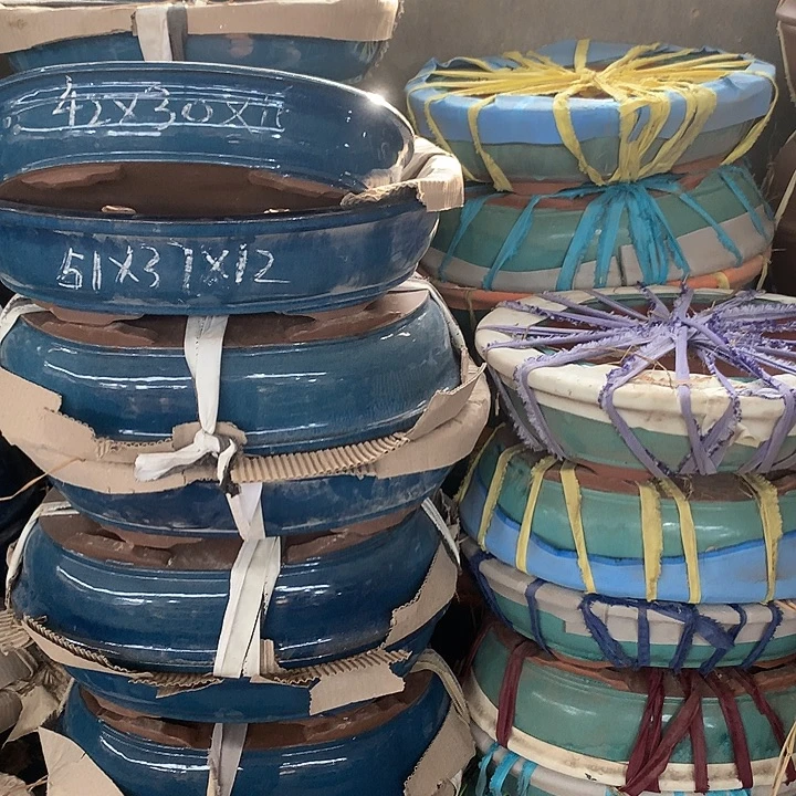 紫砂花盆    紫砂微瑕处理椭圆