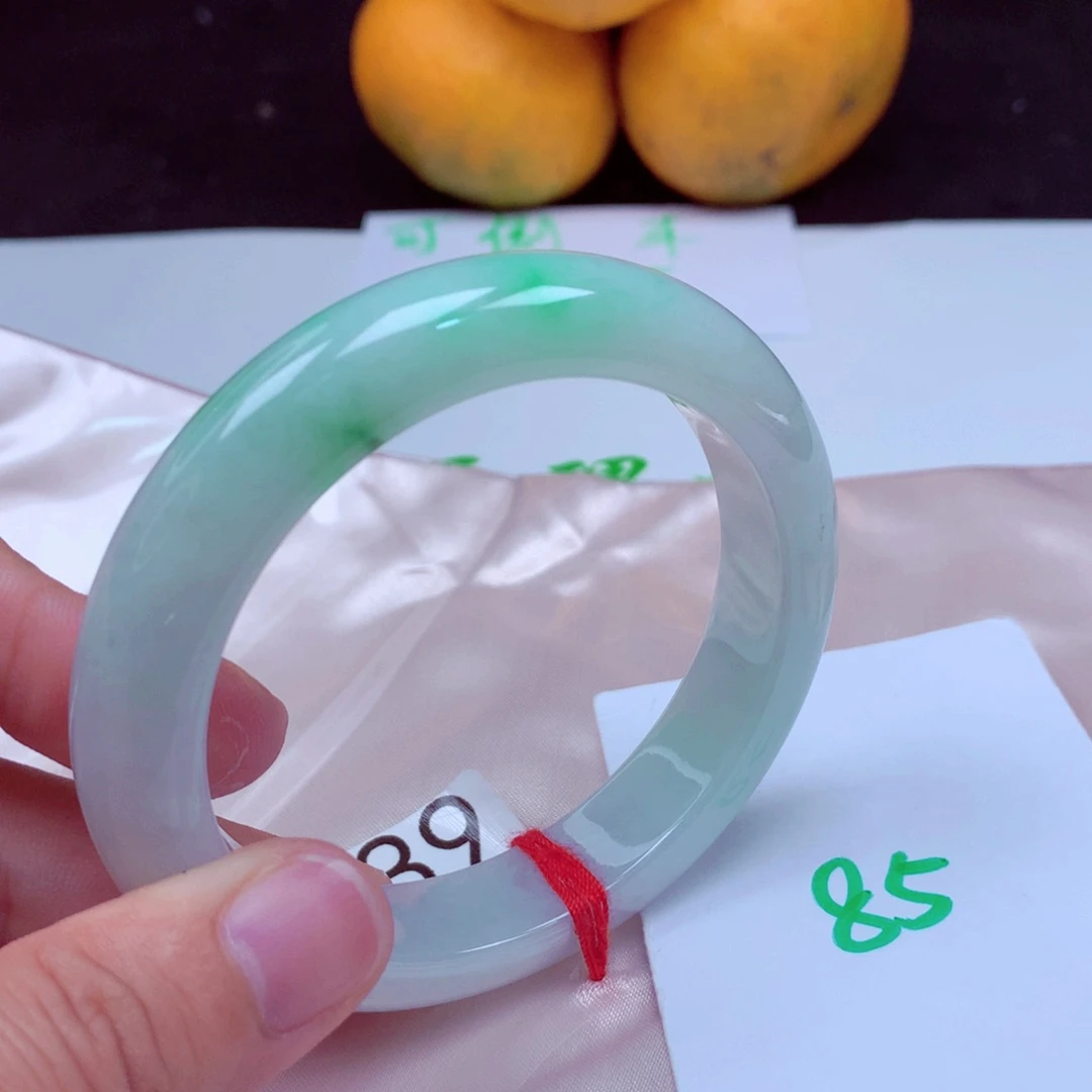 未镶嵌手镯翡翠缅甸天然A货翡翠手镯58.4