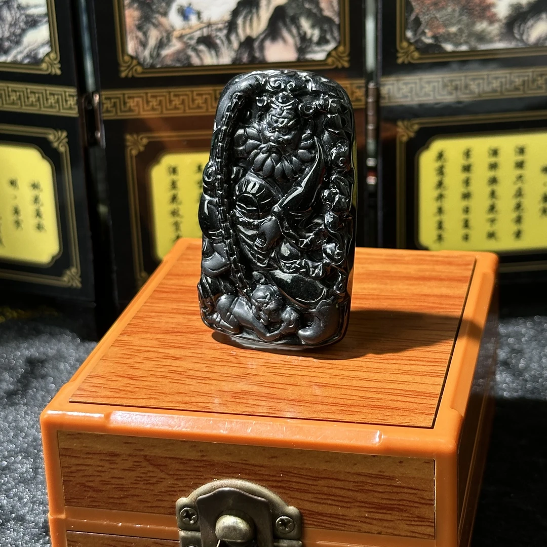 5290-天然墨翠-钟馗