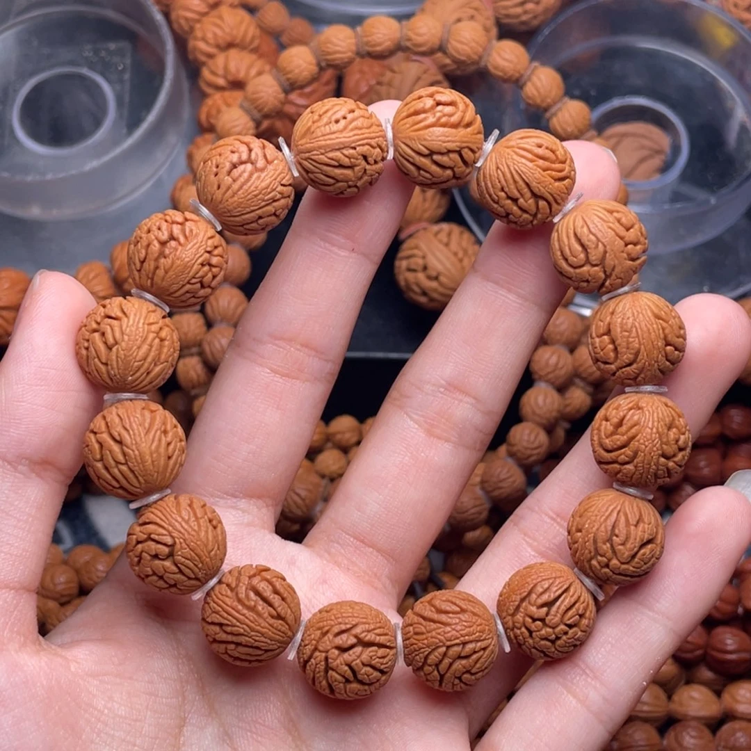 木质类秦岭核桃密纹绣球