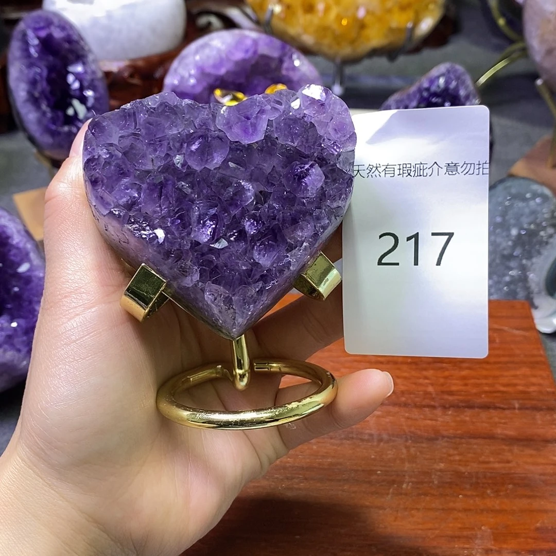 紫晶珠宝半成品未镶嵌