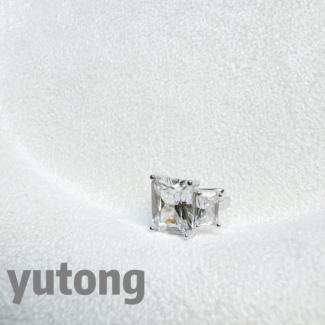 铜合金合成锆石耳饰 【雨桐轻奢饰品】设计款耳夹YT03299#2