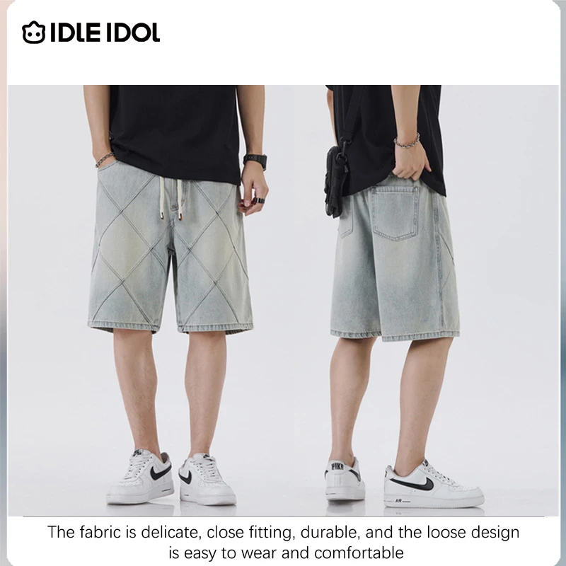 IDLE IDOL夏季冰感冰氧透气薄款百搭休闲时尚男女款宽松短裤礼物