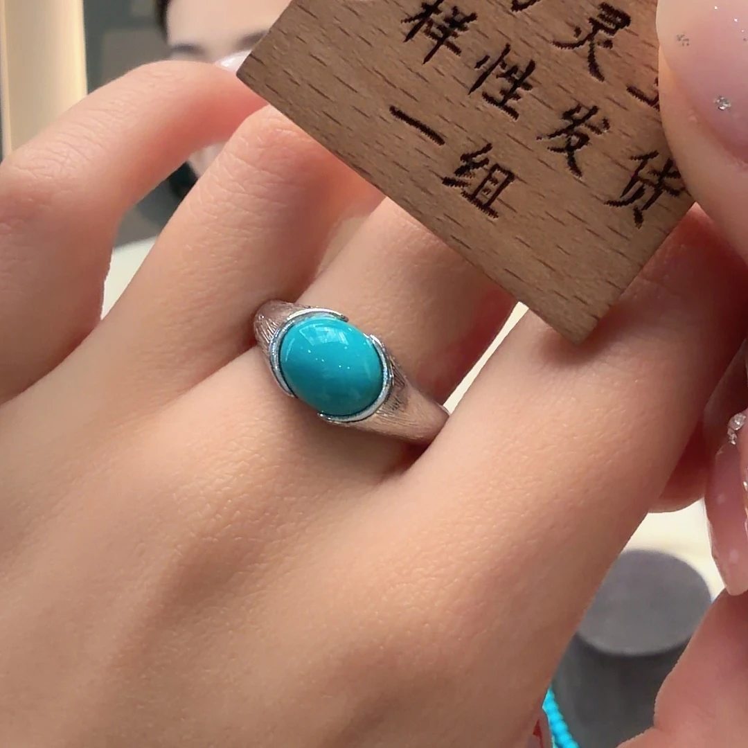 绿松石银S925镶嵌颈饰