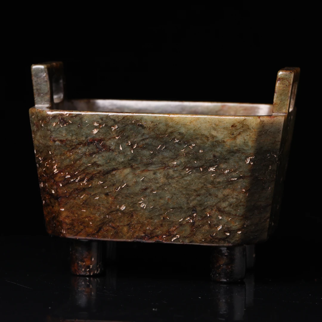 明代和田玉冲耳炉-LM