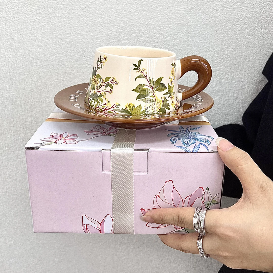 设计感高档桂花咖啡家用套装送女生生日礼物送回礼结婚老师伴手礼