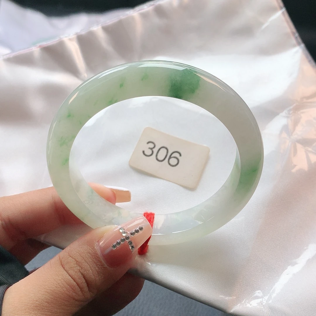 未镶嵌手镯翡翠56 天然缅甸a货翡翠0306
