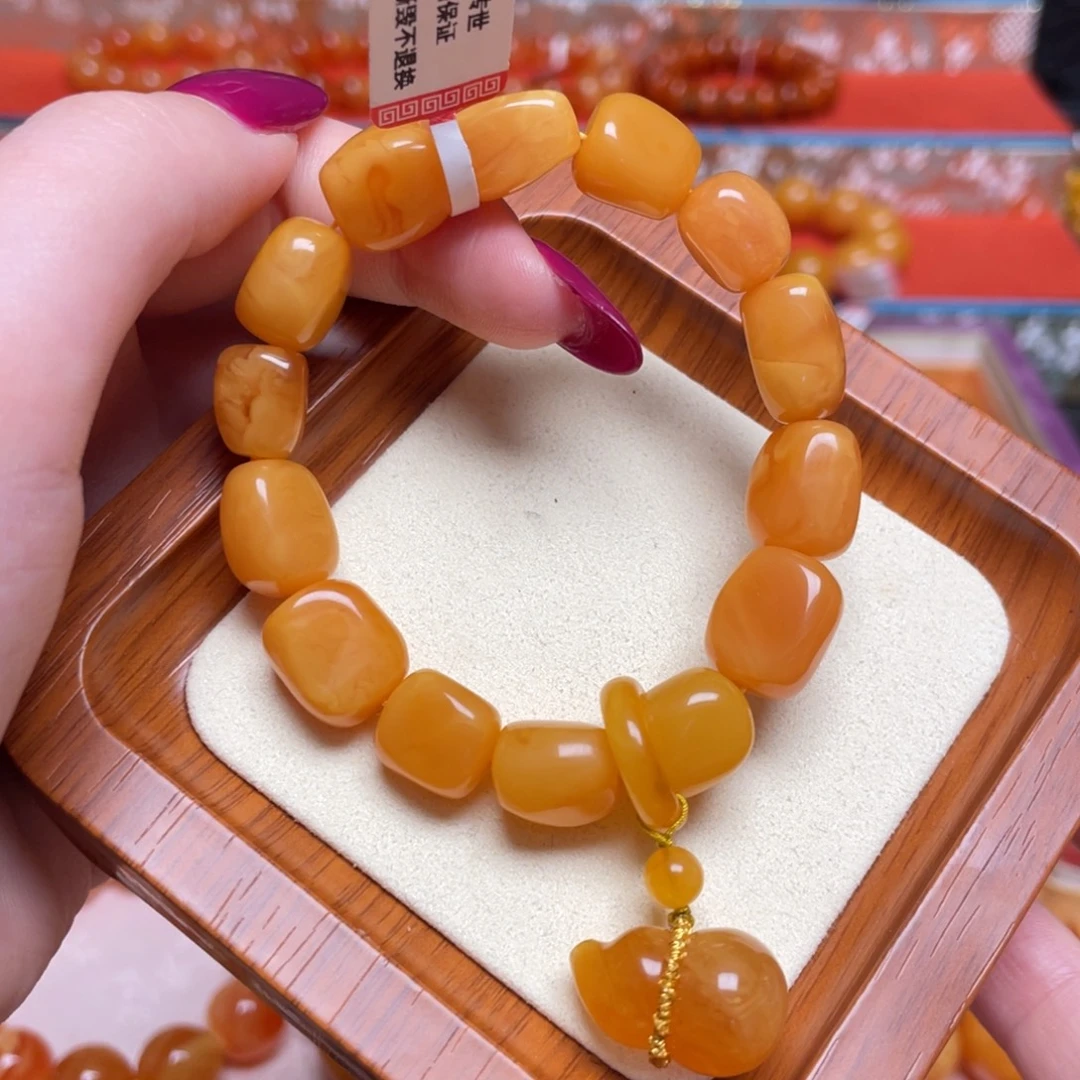 蜜蜡未镶嵌手链手串