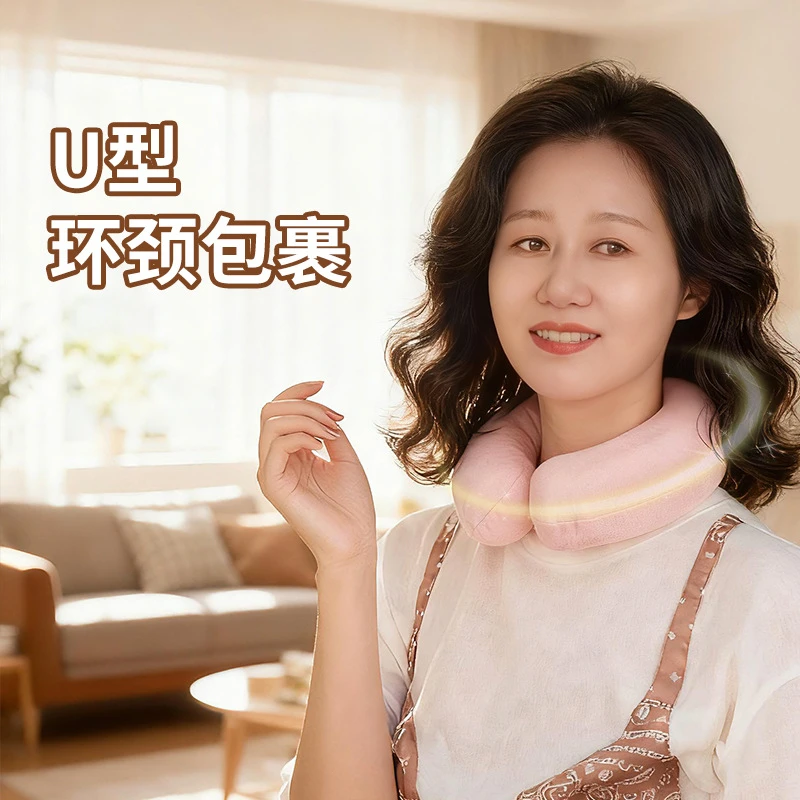 新款小U型挂脖式注水暖水袋颈椎专用U型热水袋热敷脖子降温冷热敷