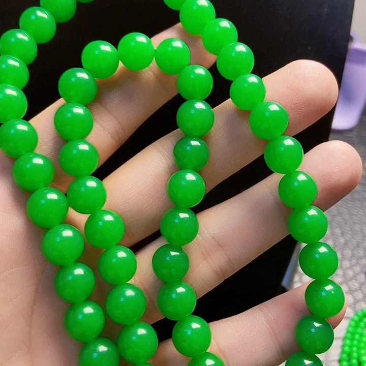 翡翠14K金镶嵌颈饰