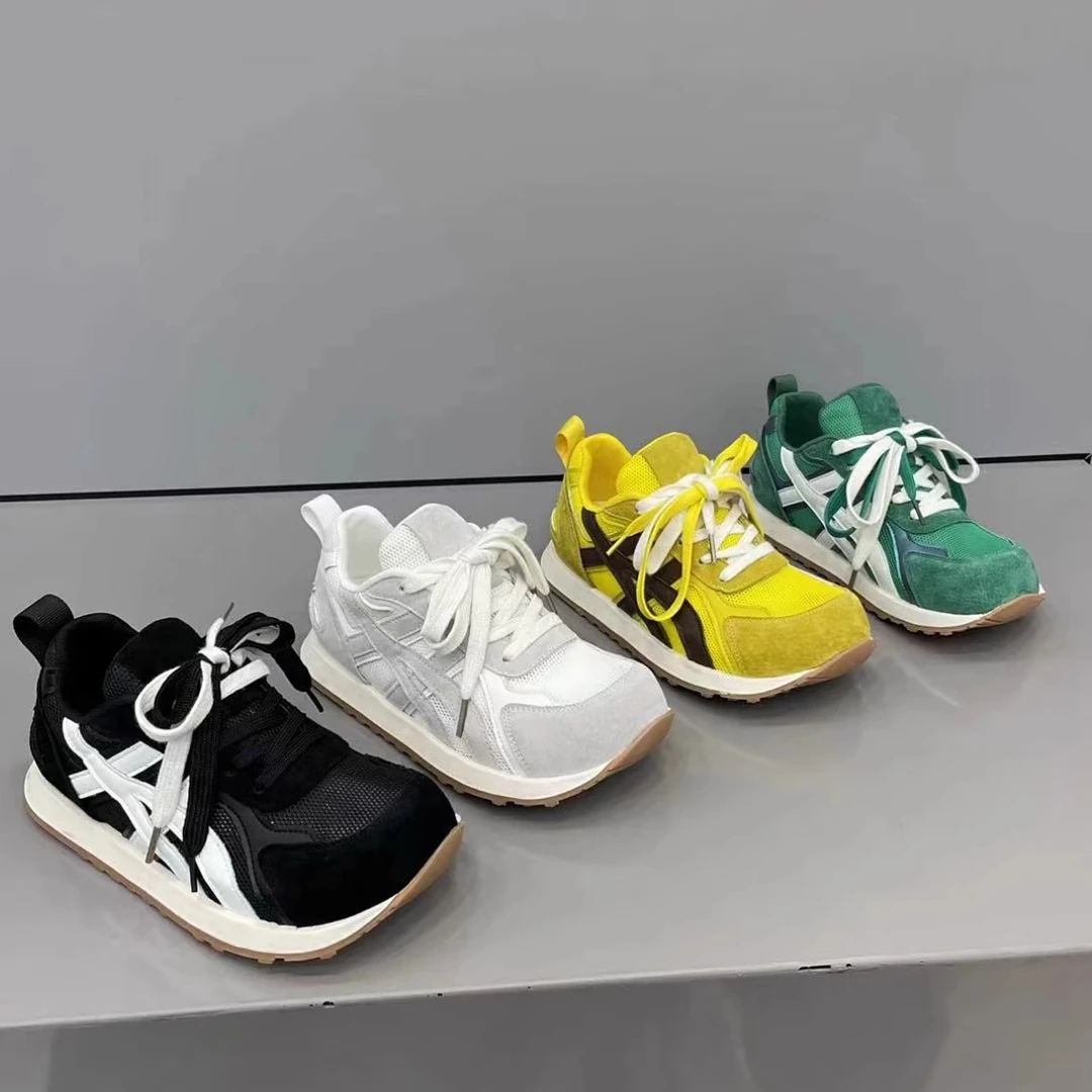 2025夏季新款韩版透气网面阿甘鞋女时尚百搭丑萌鞋休闲潮流勃肯鞋