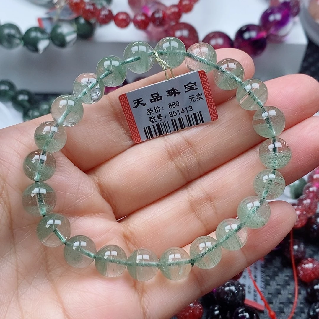 手链水晶未镶嵌绿幽灵手链851413