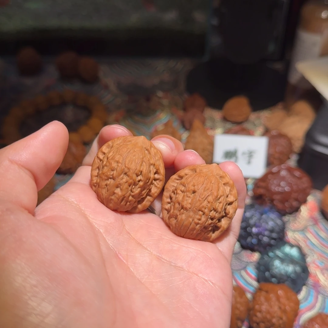 核桃把件2194号32原树玉观音文玩核桃