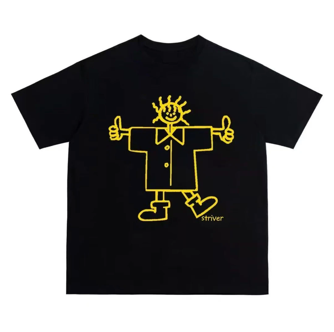 新款爆款小众超火简约风白色正肩t恤短袖宽松百搭纯棉上衣-280t1