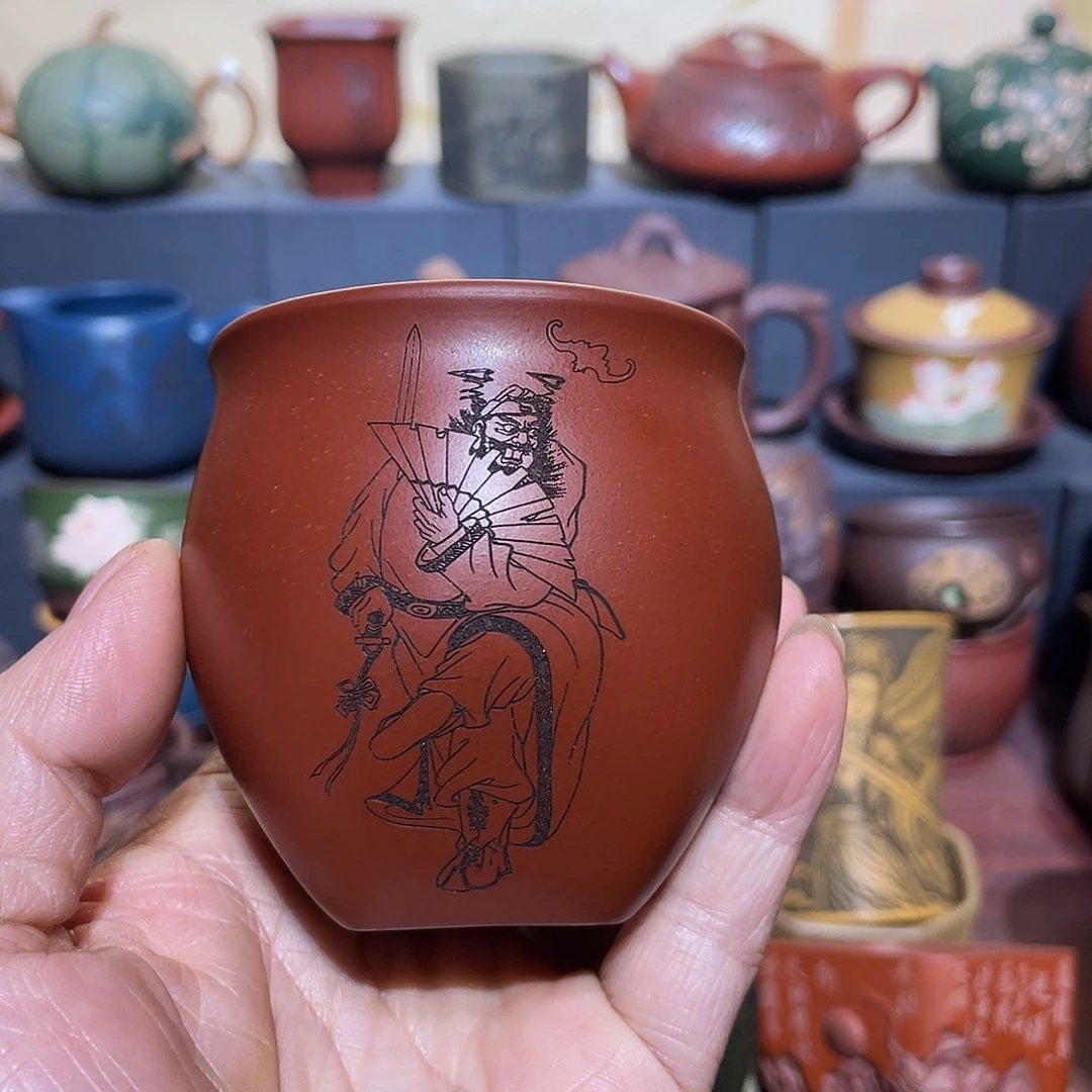 原矿紫砂手工主人杯