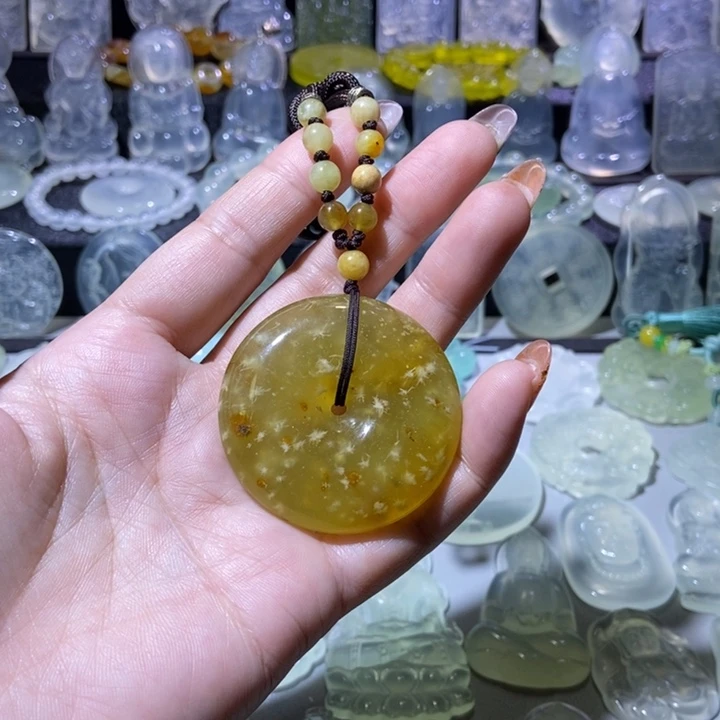 未镶嵌岫玉吊坠吊坠