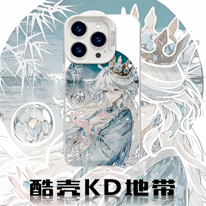 皇冠芙宁娜-彩银IMD创意款适用于苹果华为OPPOVIVO小米手机壳CYB