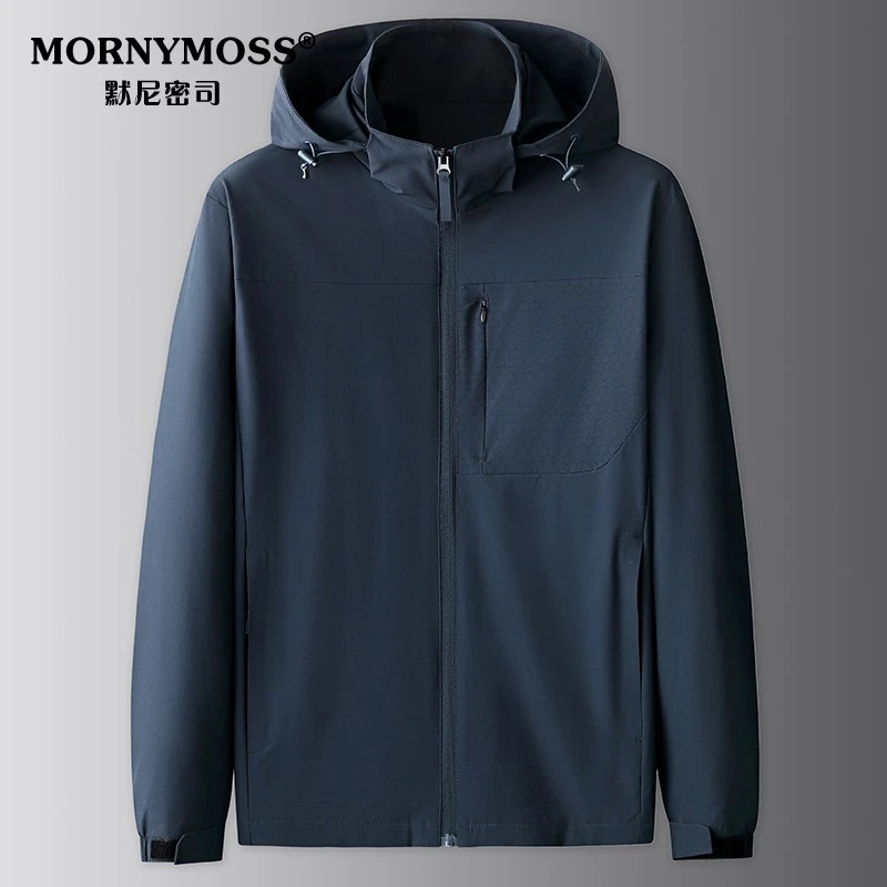 男士可宽松防风大码春秋加肥加大胖子外套脱卸帽休闲工装男装