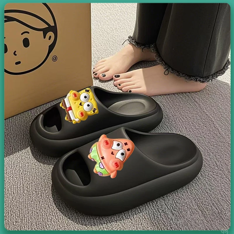 2025款拖鞋女夏外穿厚底家用男不臭脚软底踩屎感超软凉拖鞋夏季