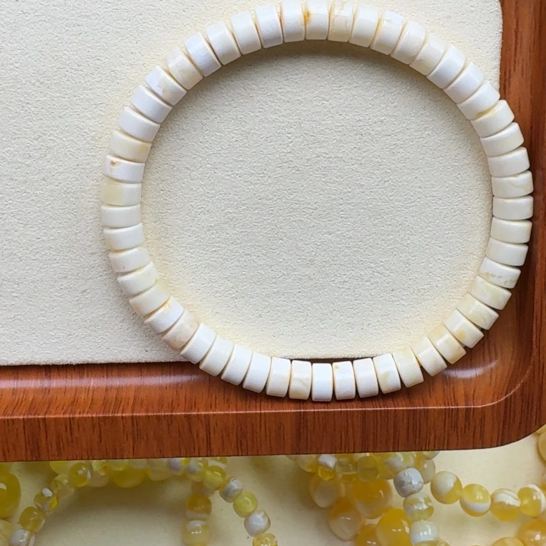 未镶嵌蜜蜡手链6.7mm粉丝福利