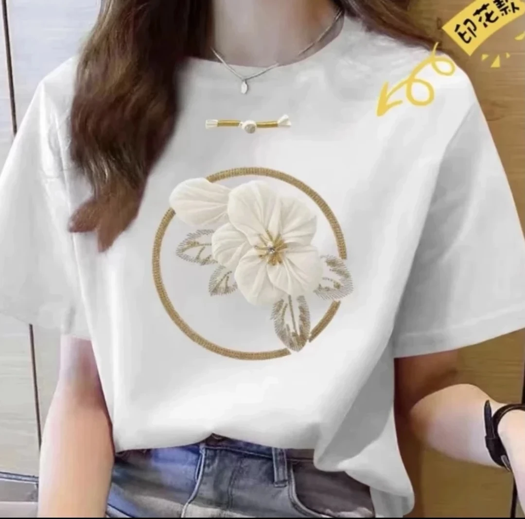 【新款】新款夏季亲肤透气圆领时尚百搭短袖T