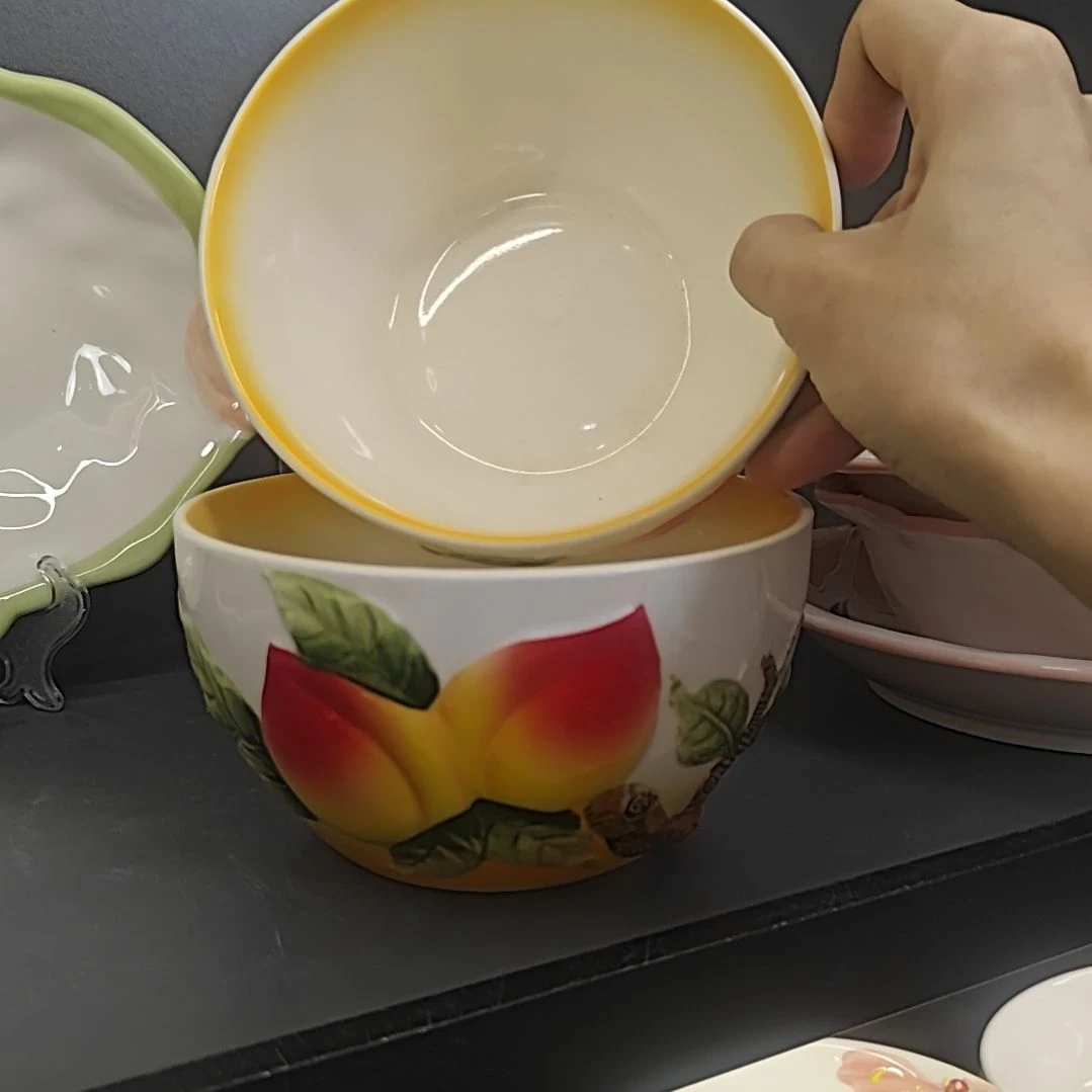 微瑕陶瓷餐具釉下彩6寸碗