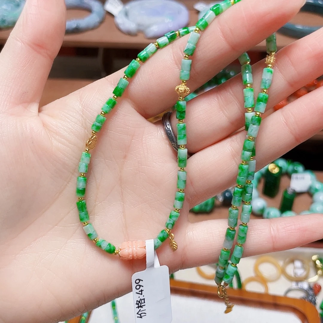 乐***8翡翠未镶嵌手链饰品