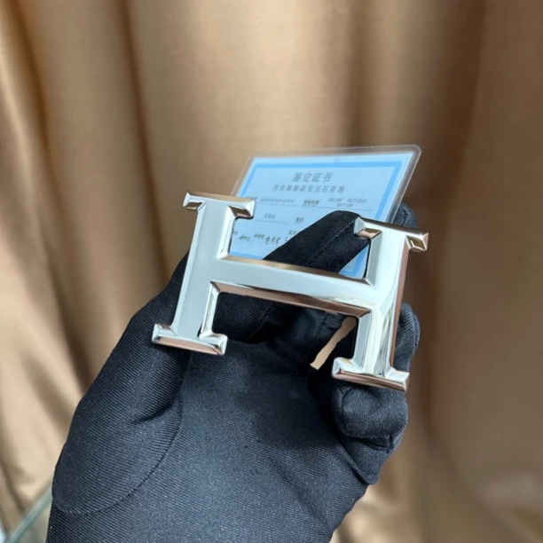 新款皮带扣头工字扣H字母爱马男士腰带扣头3.8配件替换扣高档卡扣