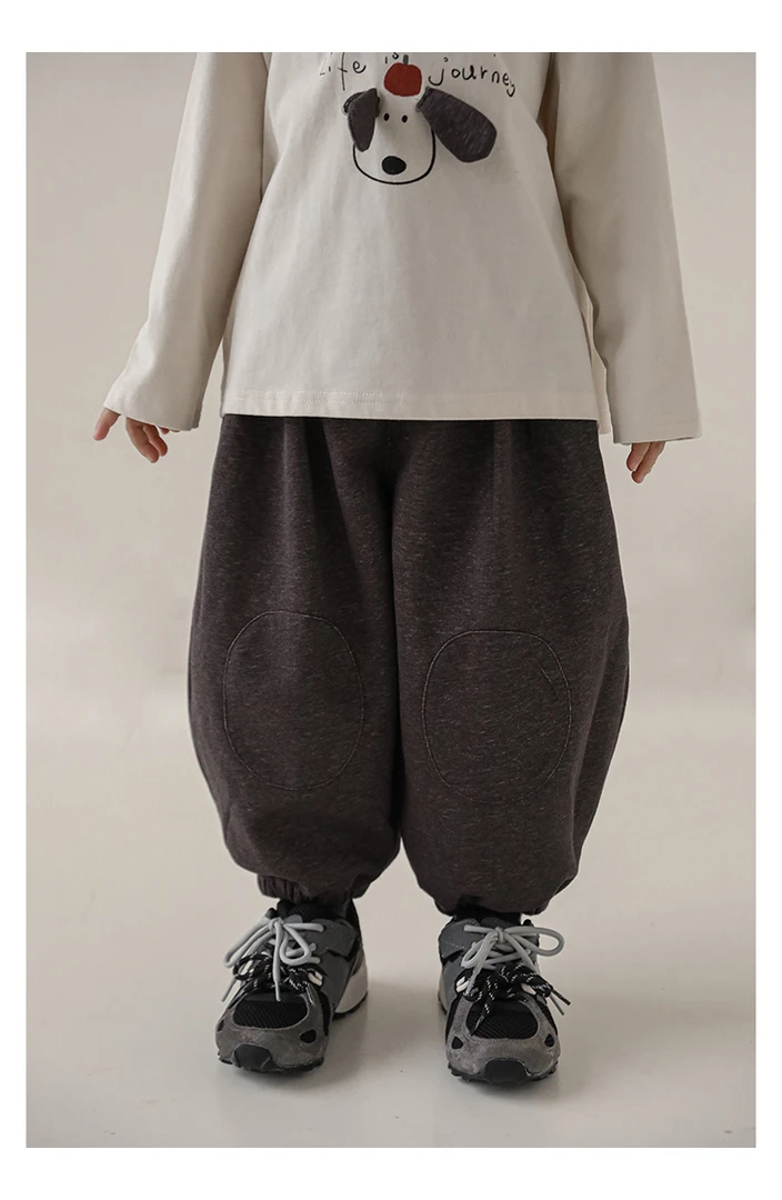 YOEHYAUL/幼悠冬一波 男童简洁又时尚，松弛感宽松灯笼长裤 N7229