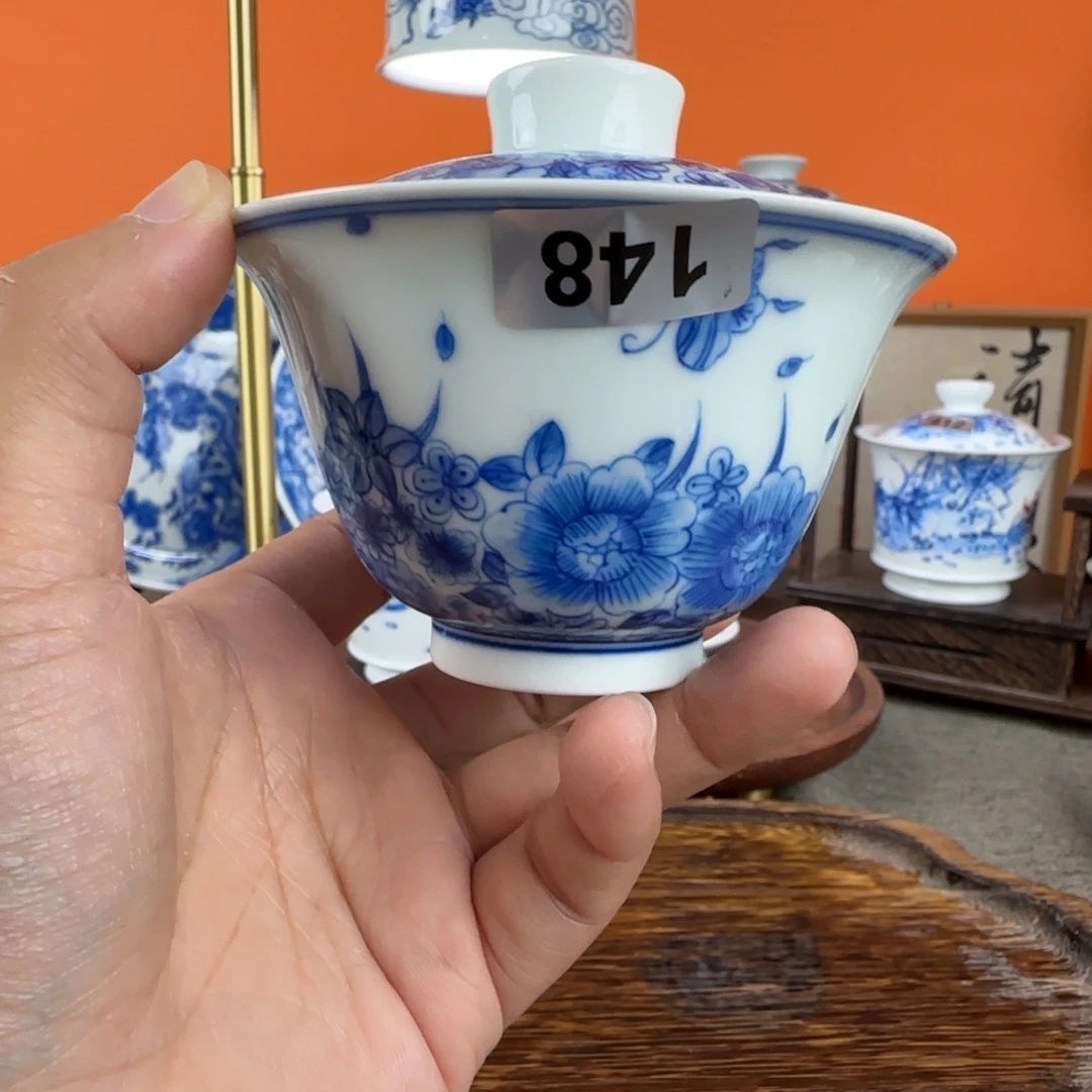 瓷片景德镇手绘青花茶器148