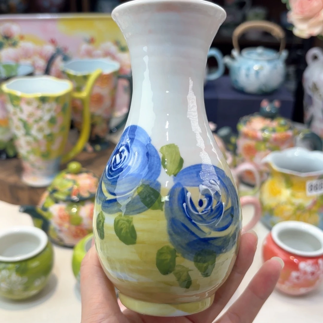 景德镇手绘高温釉下彩陶瓷茶具