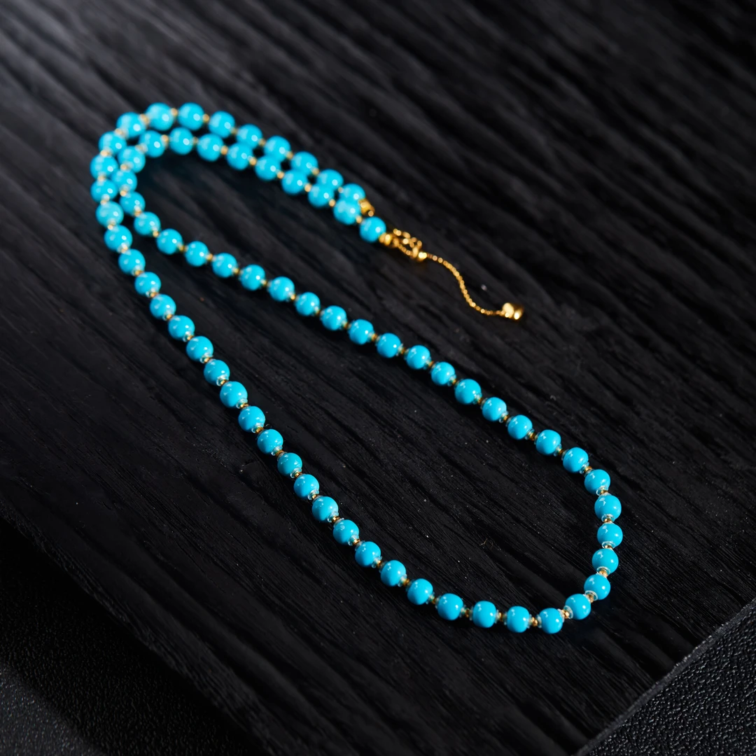 【佳佳专属】18K绿松项链-多样性发一 #XYGD308590-F