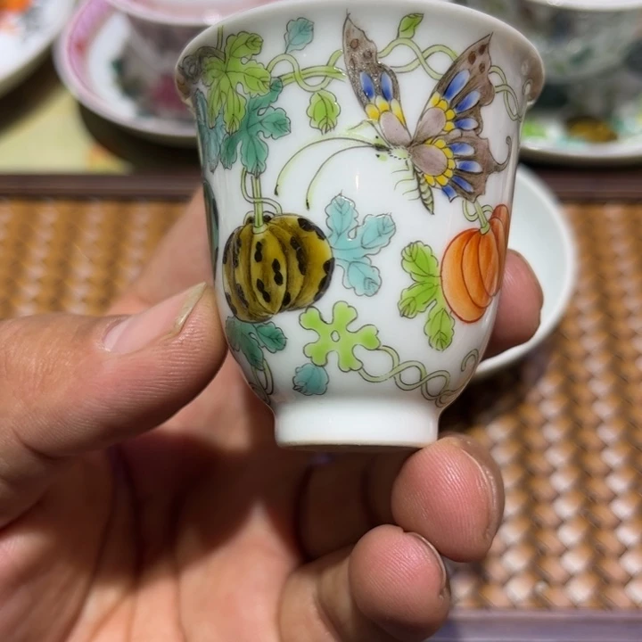 纯手绘精品盖碗杯