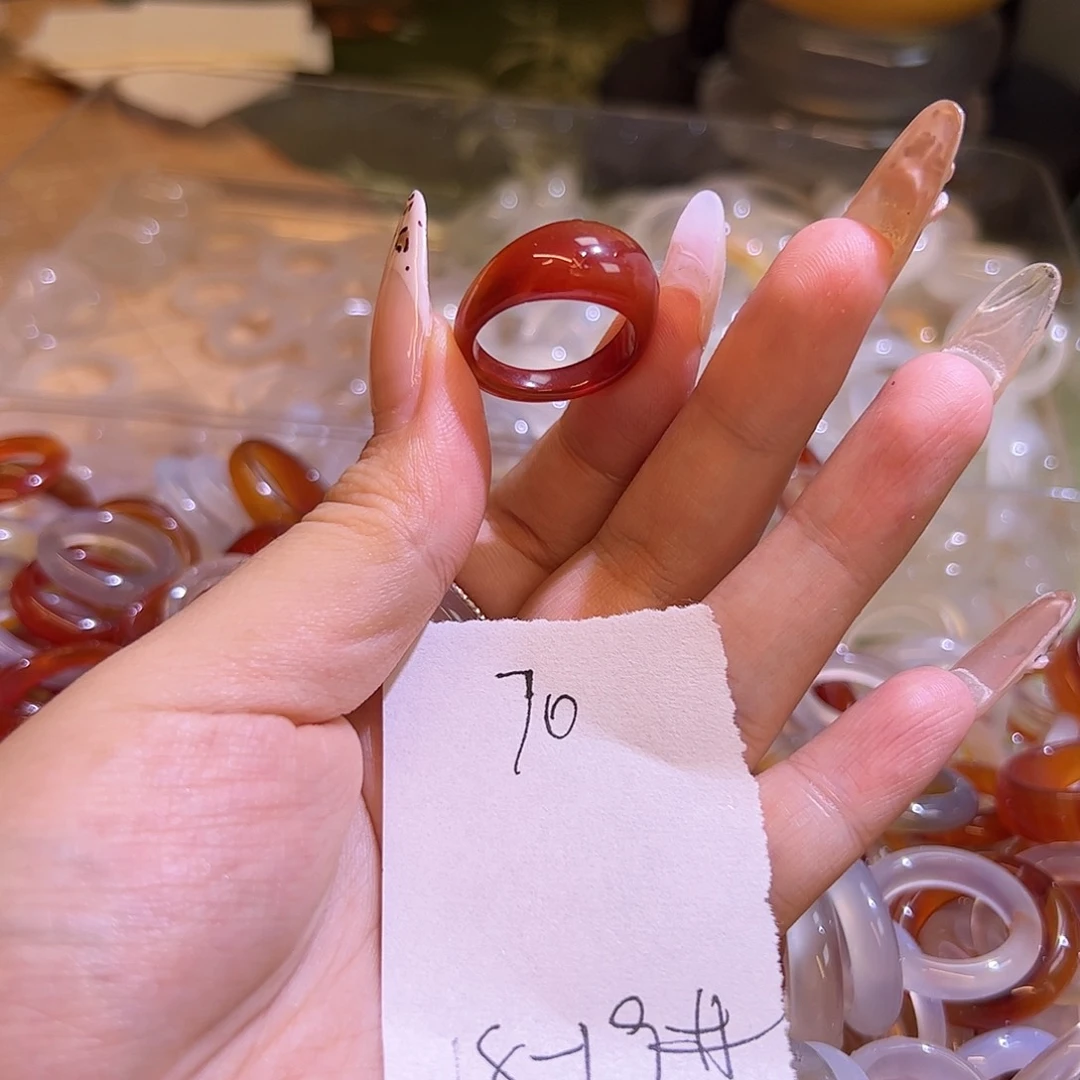 未镶嵌戒指玛瑙/玉髓