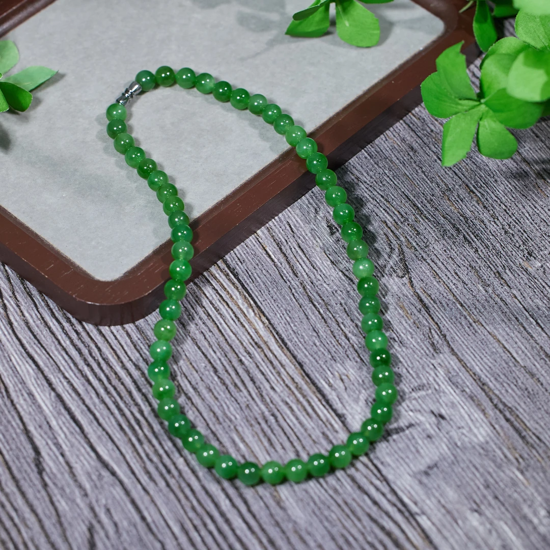 【歪歪】*碧玉项链*未镶嵌F4798