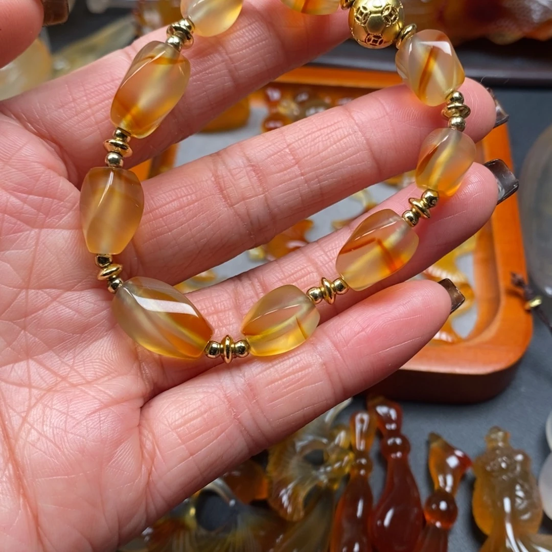 玛瑙/玉髓未镶嵌手链