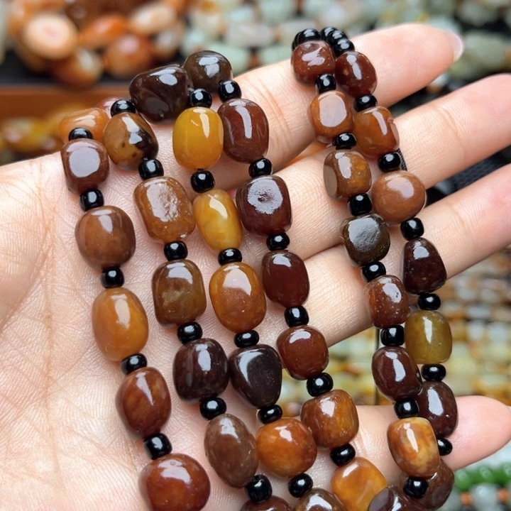 手链未镶嵌和田玉（糖玉）