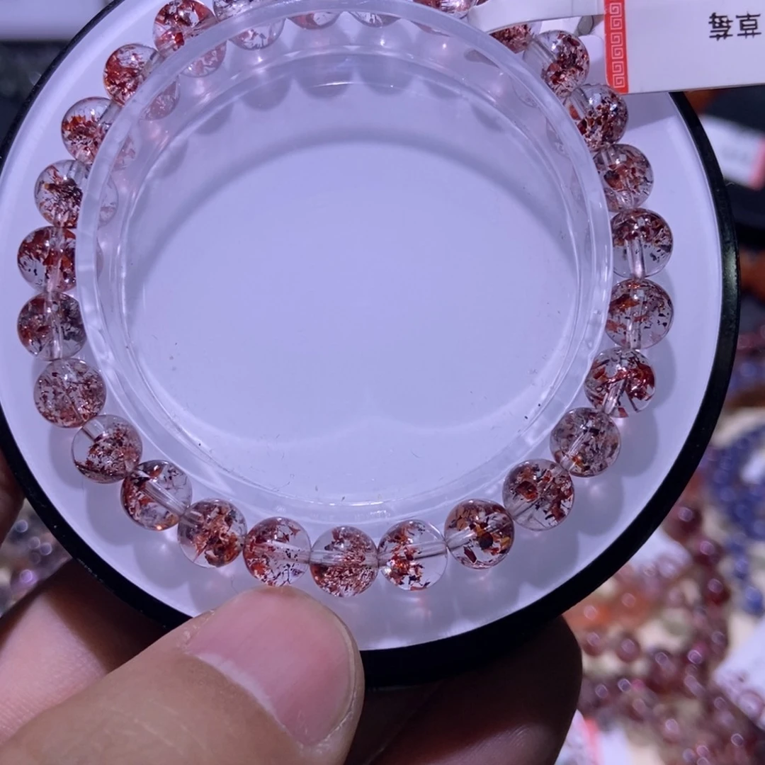 水晶手串未镶嵌金草莓6.9