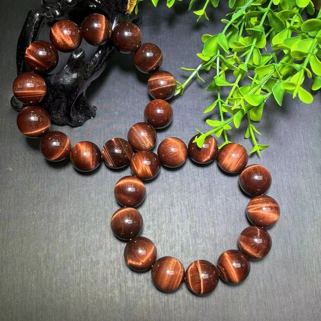 q-C3637-16左右-六彩明珠木变奇石手串-多样性发其一