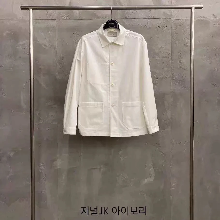 现货MUTE 韩国东大门代购 2025春新款 宽松翻领休闲百搭长袖外套