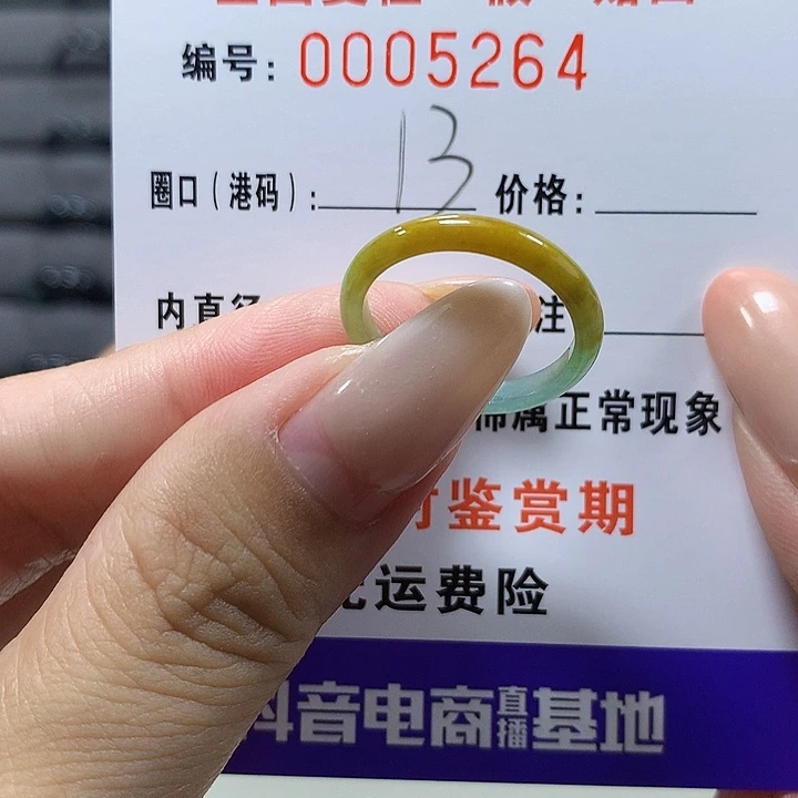 未镶嵌戒圈翡翠5264
