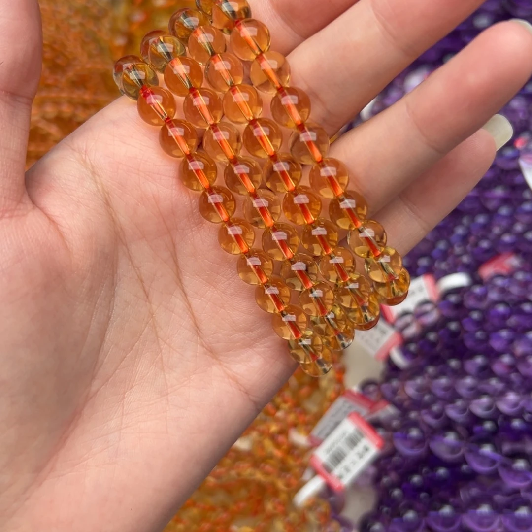 未镶嵌手链水晶黄水晶