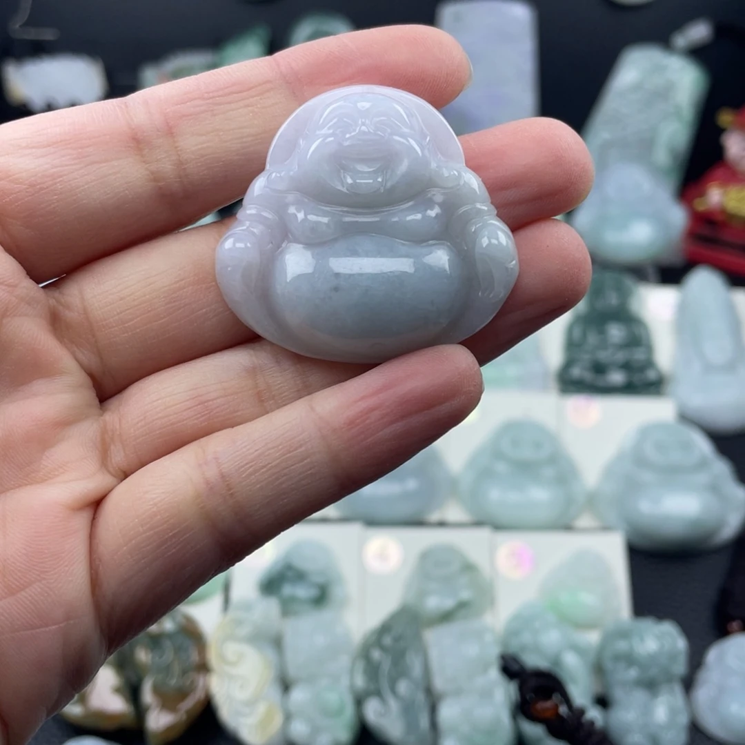 翡翠未镶嵌颈饰35尺寸佛公