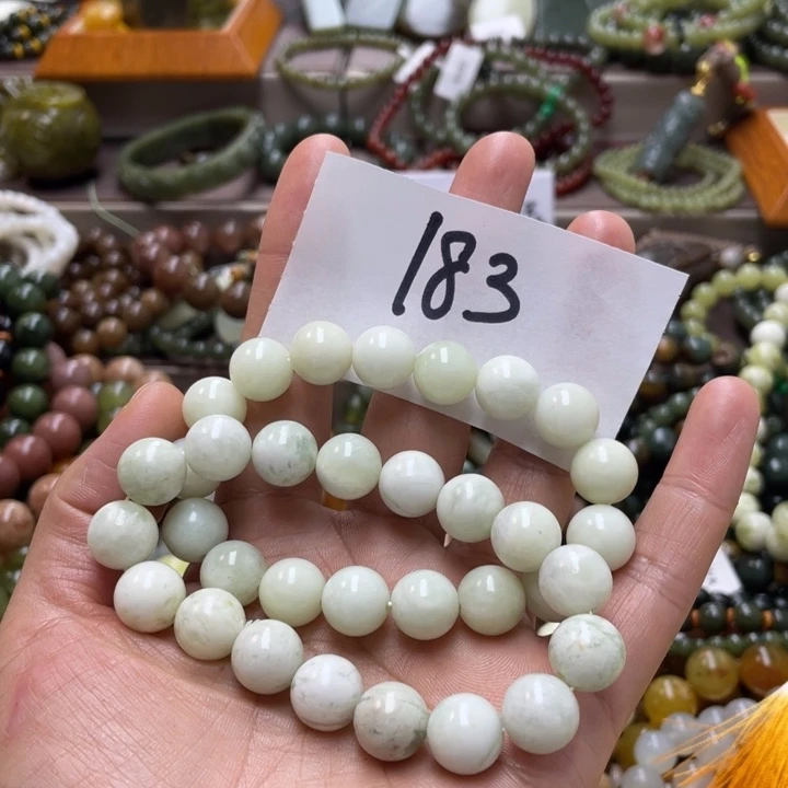 未镶嵌蛇纹石玉手链