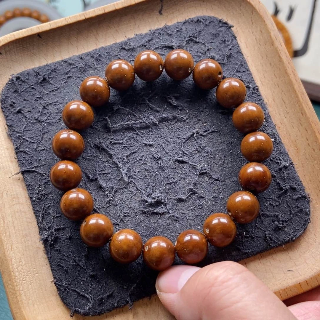 紫金鼠手串11mm精品光珠